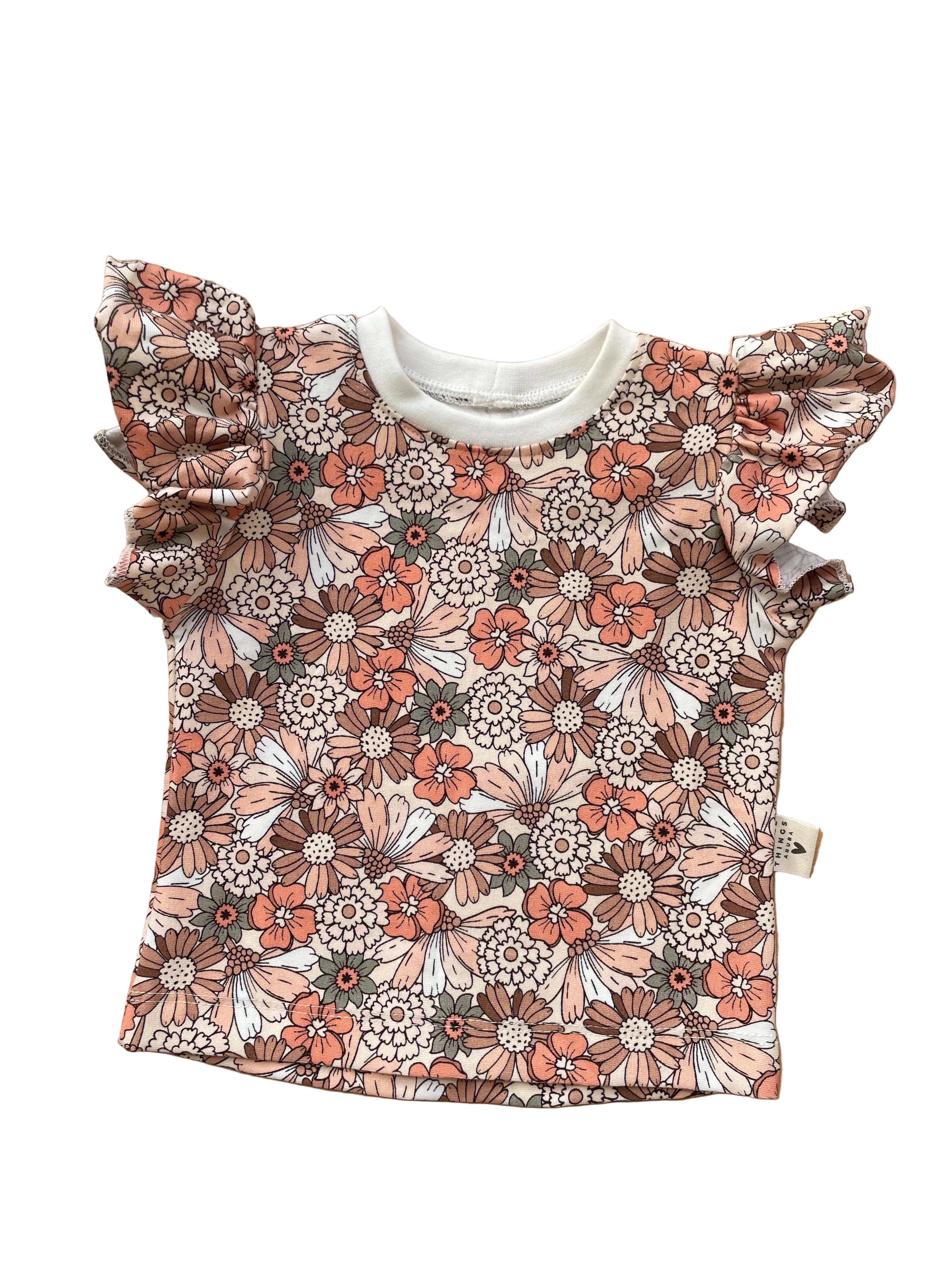 Tshirt Ruffle Flowers (68)