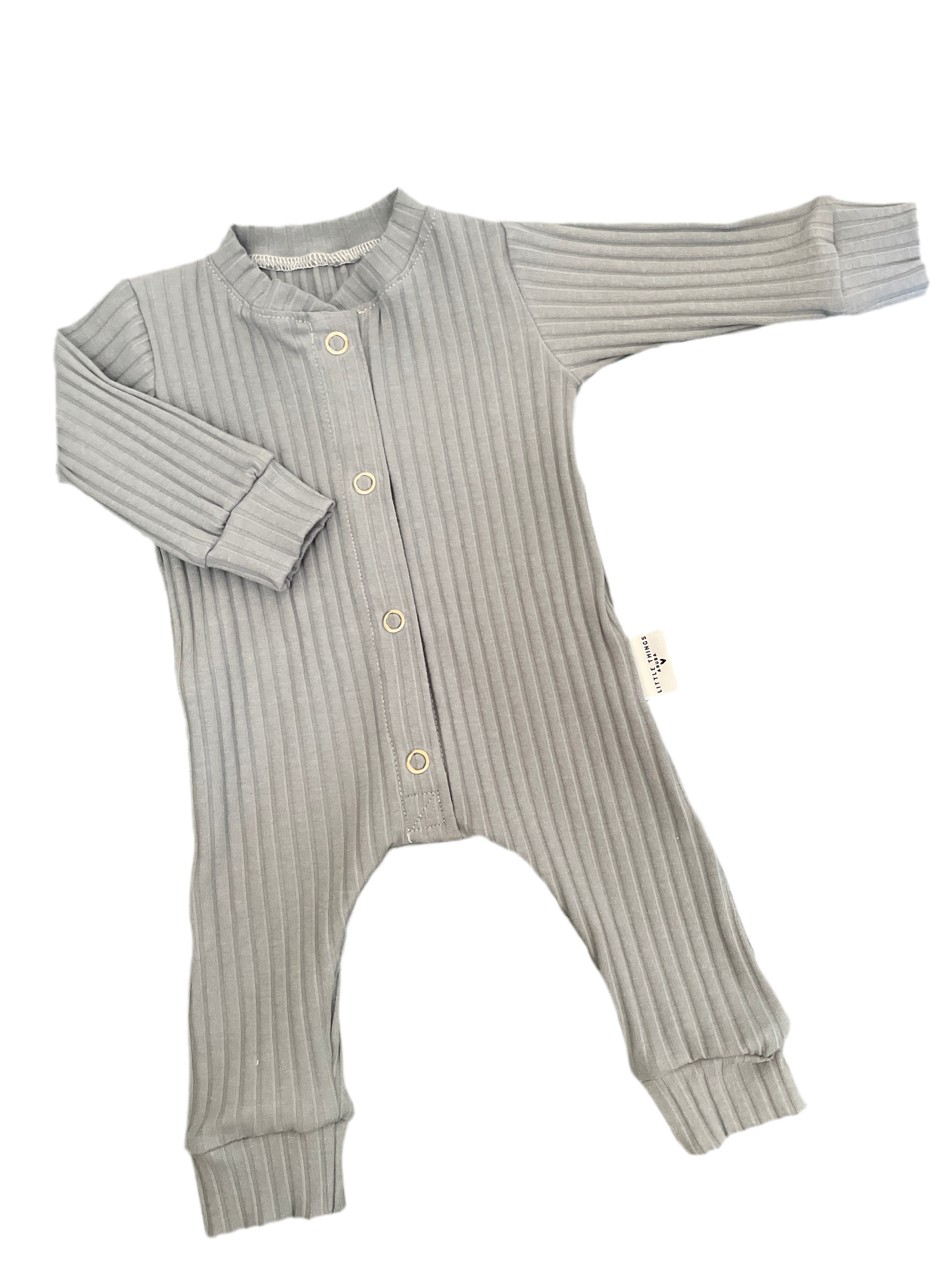 First Outfit Blue Rib (NB)