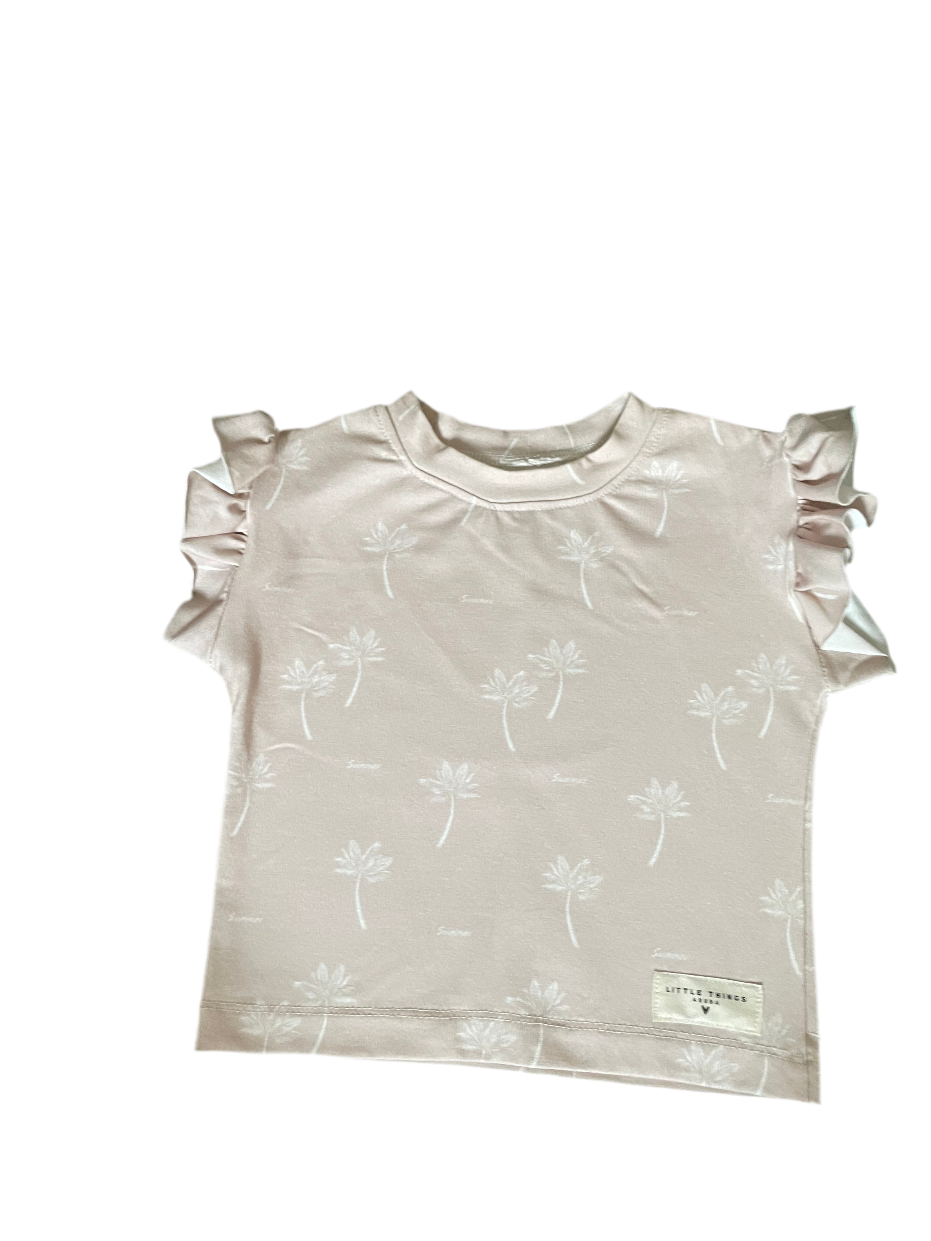 Tshirt Ruffle Summer Palm (80)